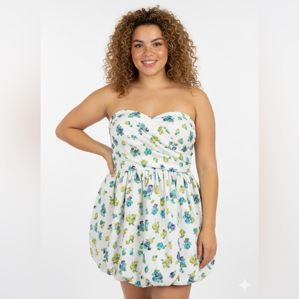 Garden Party Bubble Dress 100% Cotton